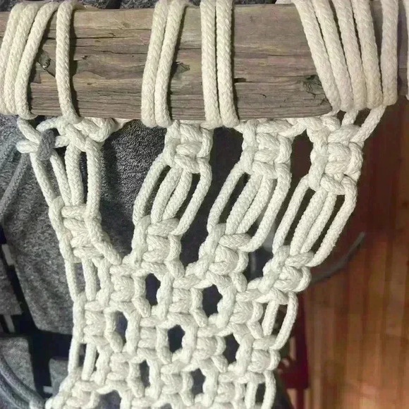 Homemade beautiful, macramé art piece on driftwood. This was made in California. - Picture 2 of 7